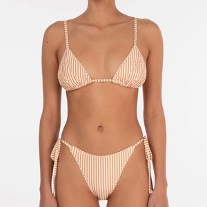 Peony Swimwear Brand NWT Zinnia String Tri Top and Bottoms